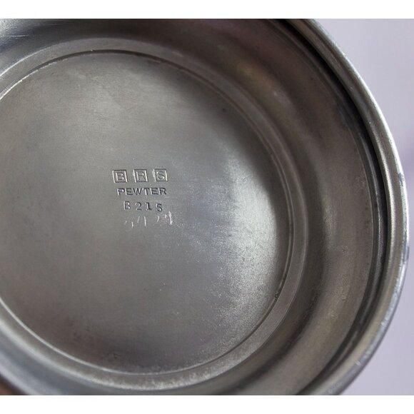 BRS Bernard Rice Sons Pewter Pitcher B215 8.5" Tall c. 1910 - Picture 5 of 9